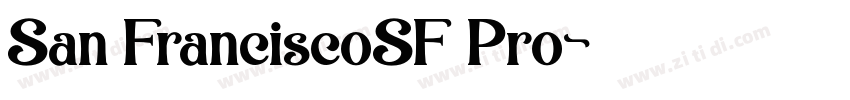 San FranciscoSF Pro字体转换